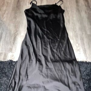 Banana Republic Black Satin Dress